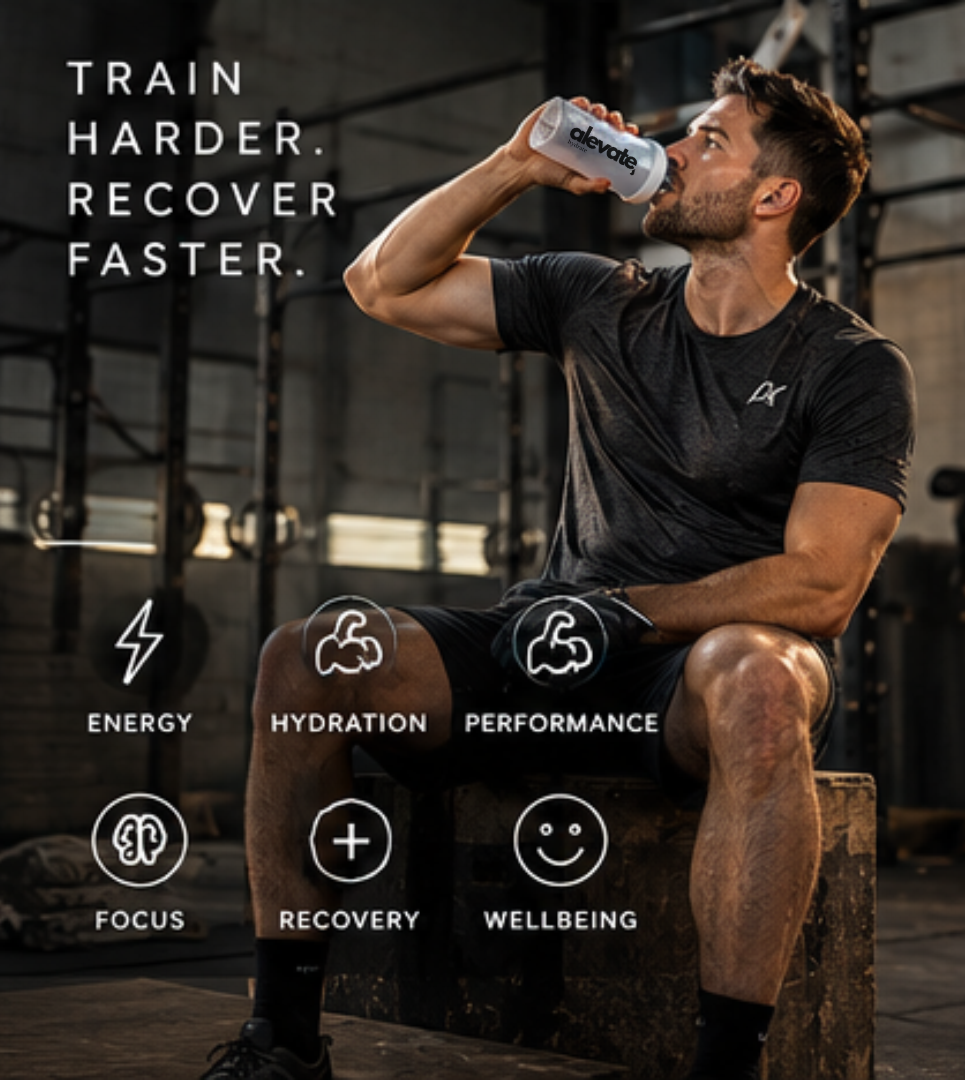 Alevate Hydrate Electrolyte & Creatine Drink Mix – Blueberry – 7 Day Sample Pack