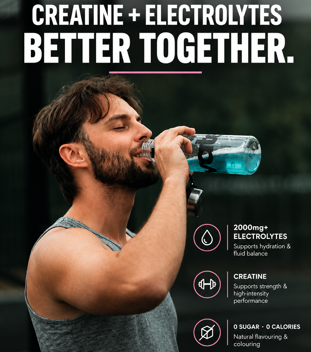 Alevate Hydrate Electrolyte & Creatine Drink Mix – Blueberry – 7 Day Sample Pack